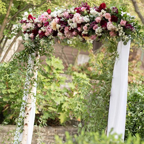 Wedding arbor shops flowers