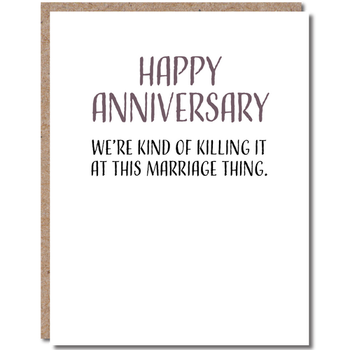 Anniversary Card •  Funny Anniversary Cards • LV004