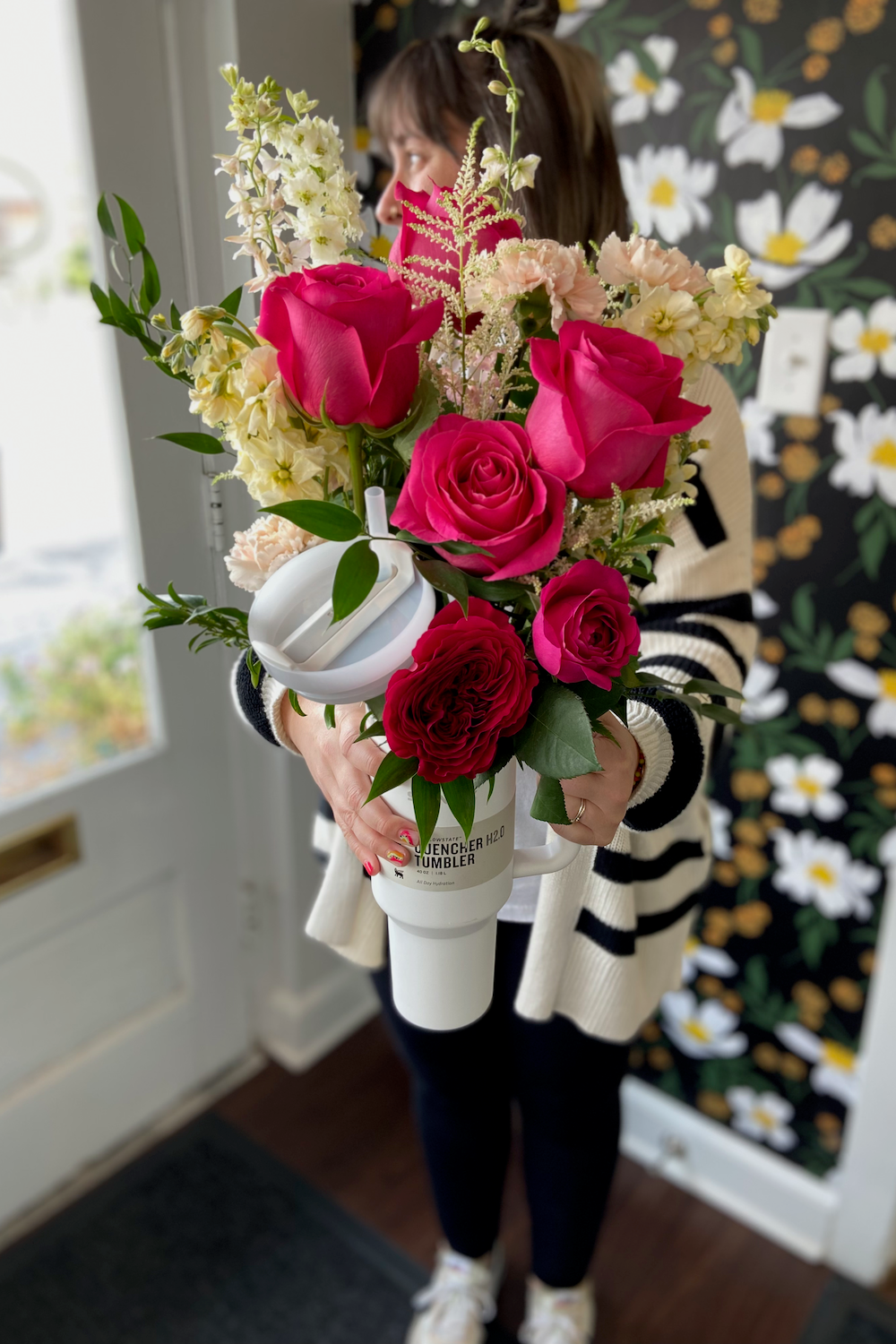 Unique containers for flower arrangements