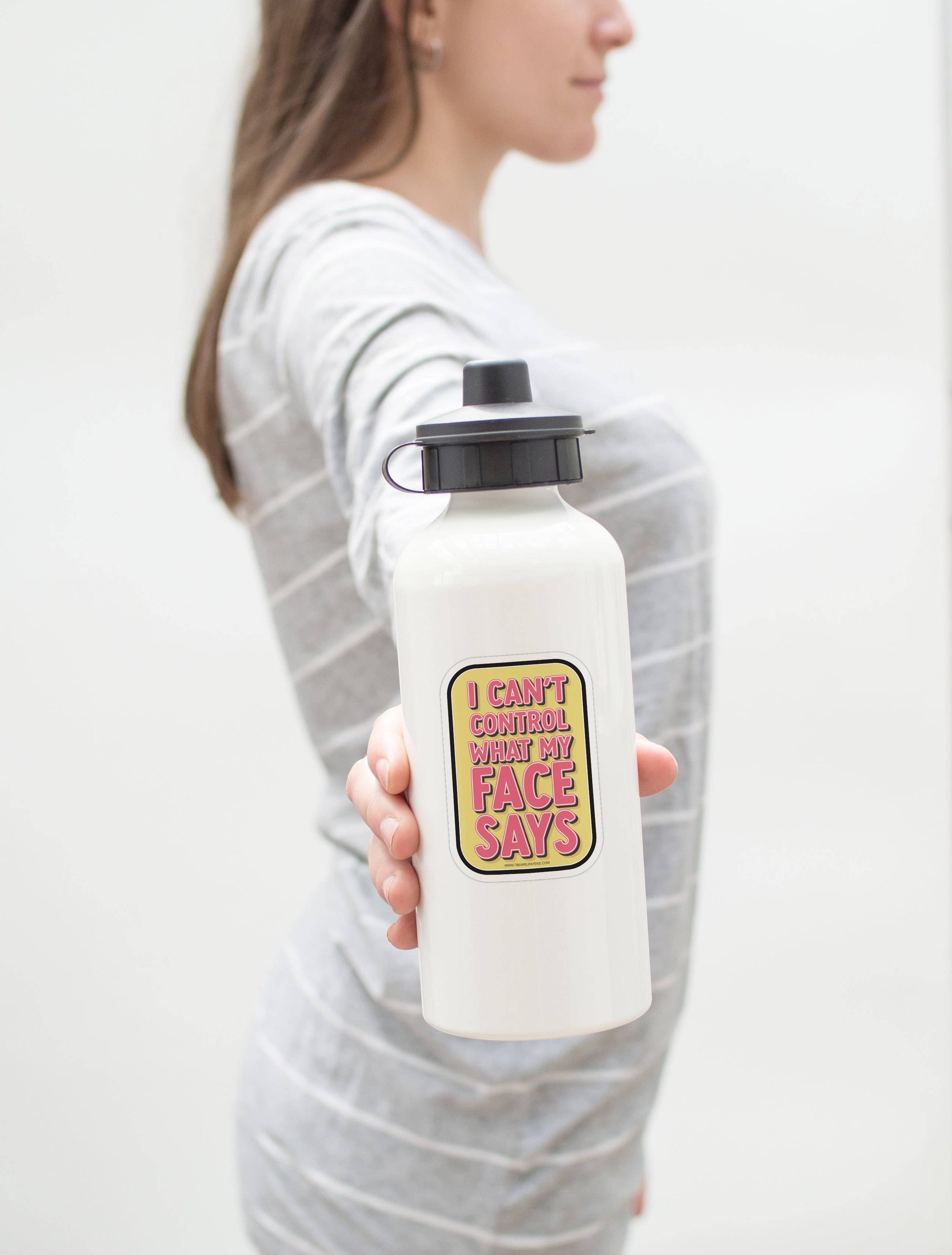 I Can't Control What My Face Says 3" Vinyl Sticker