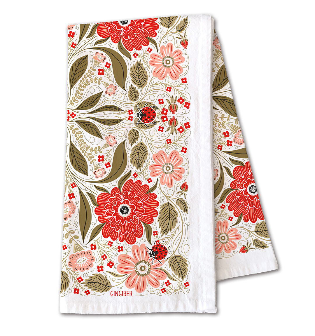Ladybug Tea Towel – Garden Charm
