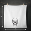 Skull Vintage Sketch Spooky Halloween Kitchen Flour Sack Tea