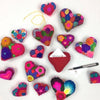 Embroidered Message Hearts - Medium