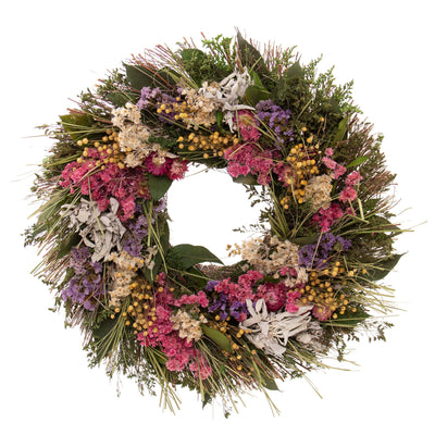 Dried Floral Sage Wreath