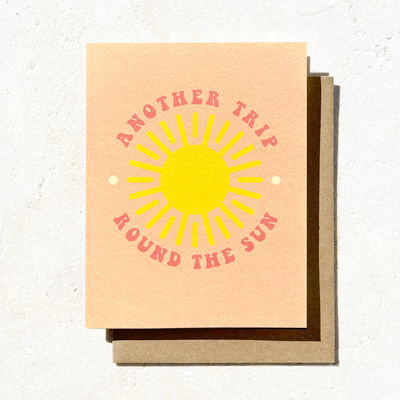 Another Trip Around Sun Boho Birthday Card