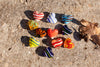 Glass Pocket Hearts - Mini Size Swirl-Colored Heart