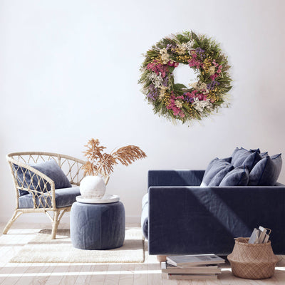 Dried Floral Sage Wreath