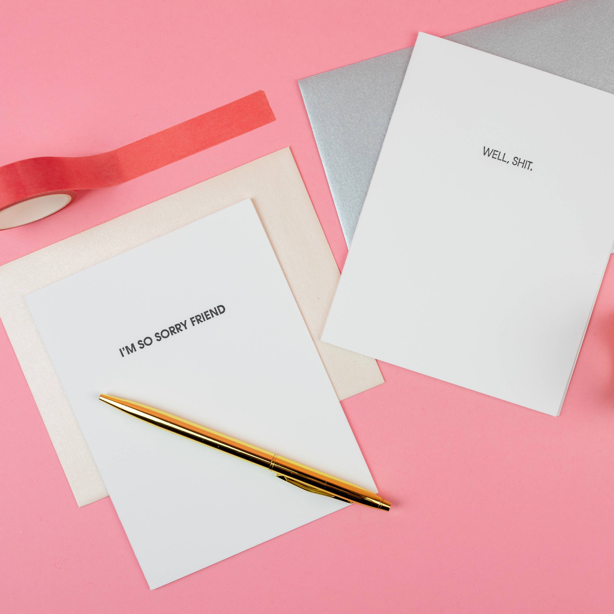 I’m So Sorry Friend - Sympathy Letterpress Card