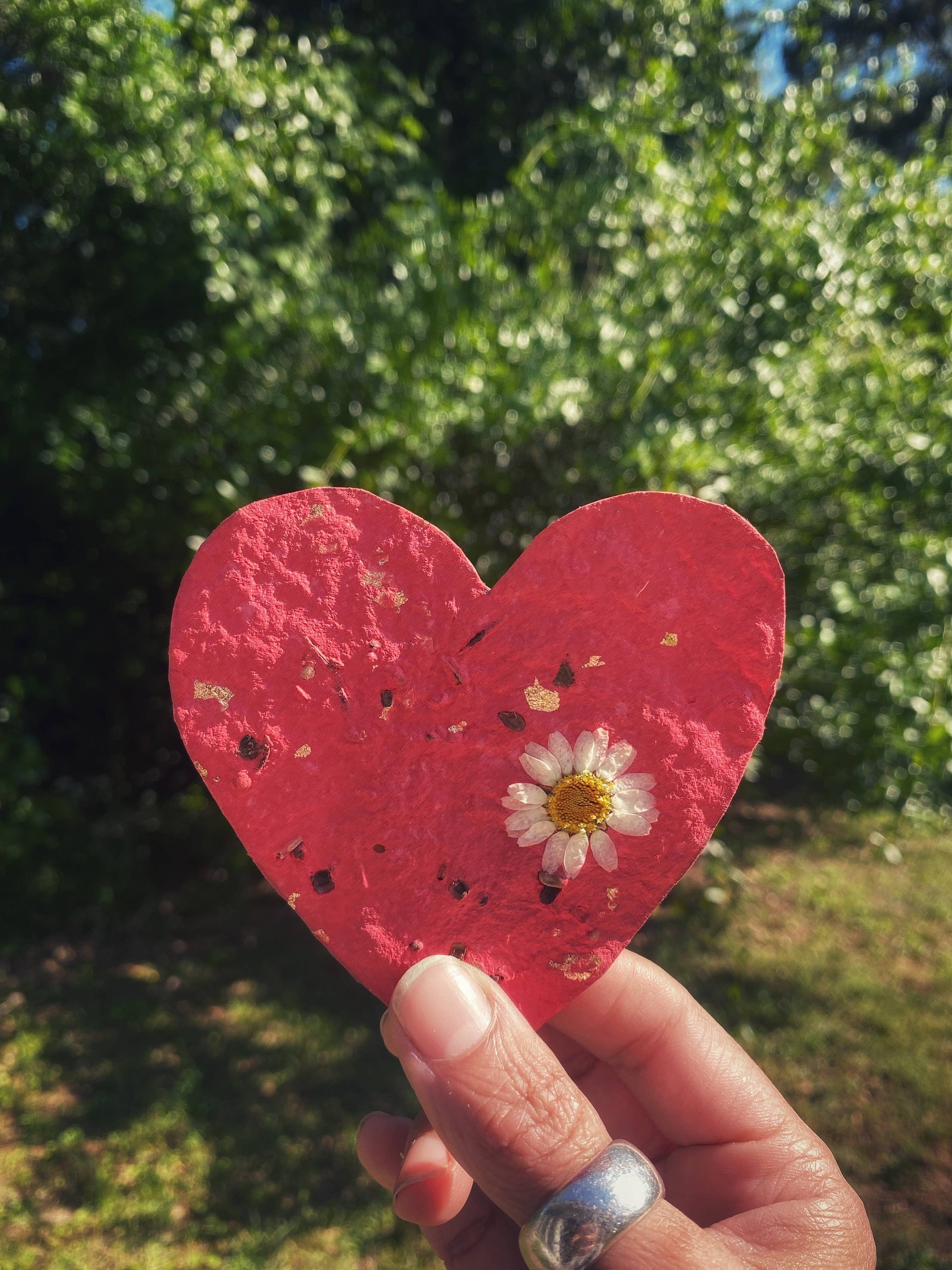 wildflower seed paper hearts
