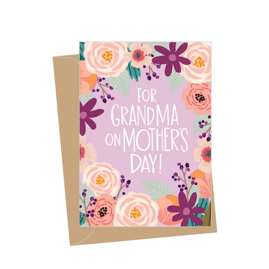 Mini Mother's Day Grandma Floral Enclosure Cards