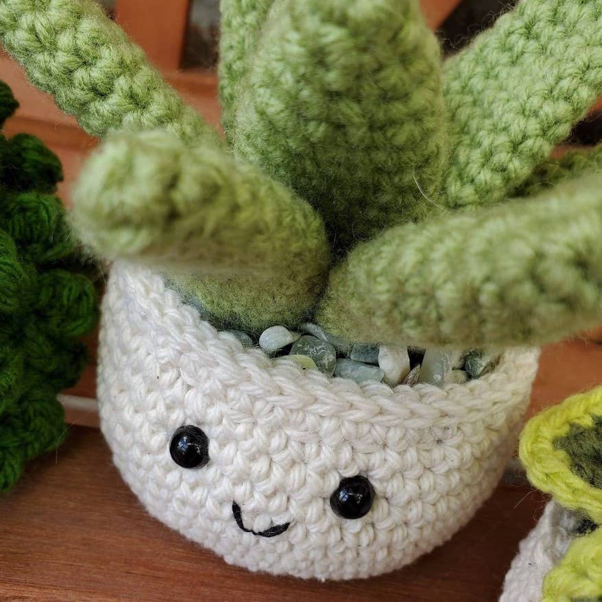 Small Crochet Succulent House Plant Plushy