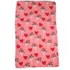 Be My Valentine Flowers Waffle Weave Tea Towel