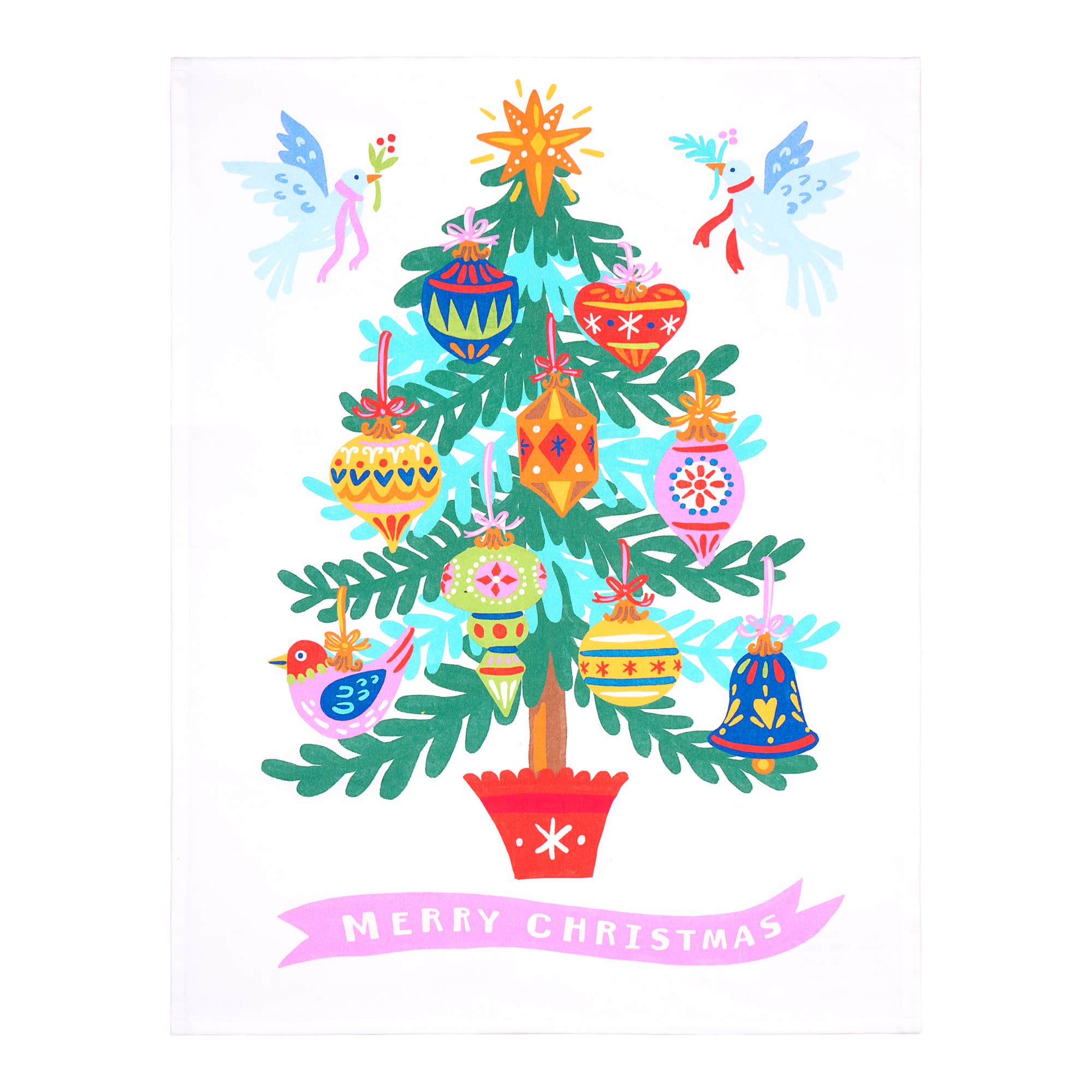 Christmas Tree Kitchen Towel - Angela Staehling