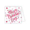 Happy Valentine's Day Red and Pink Hearts Enclosure Card