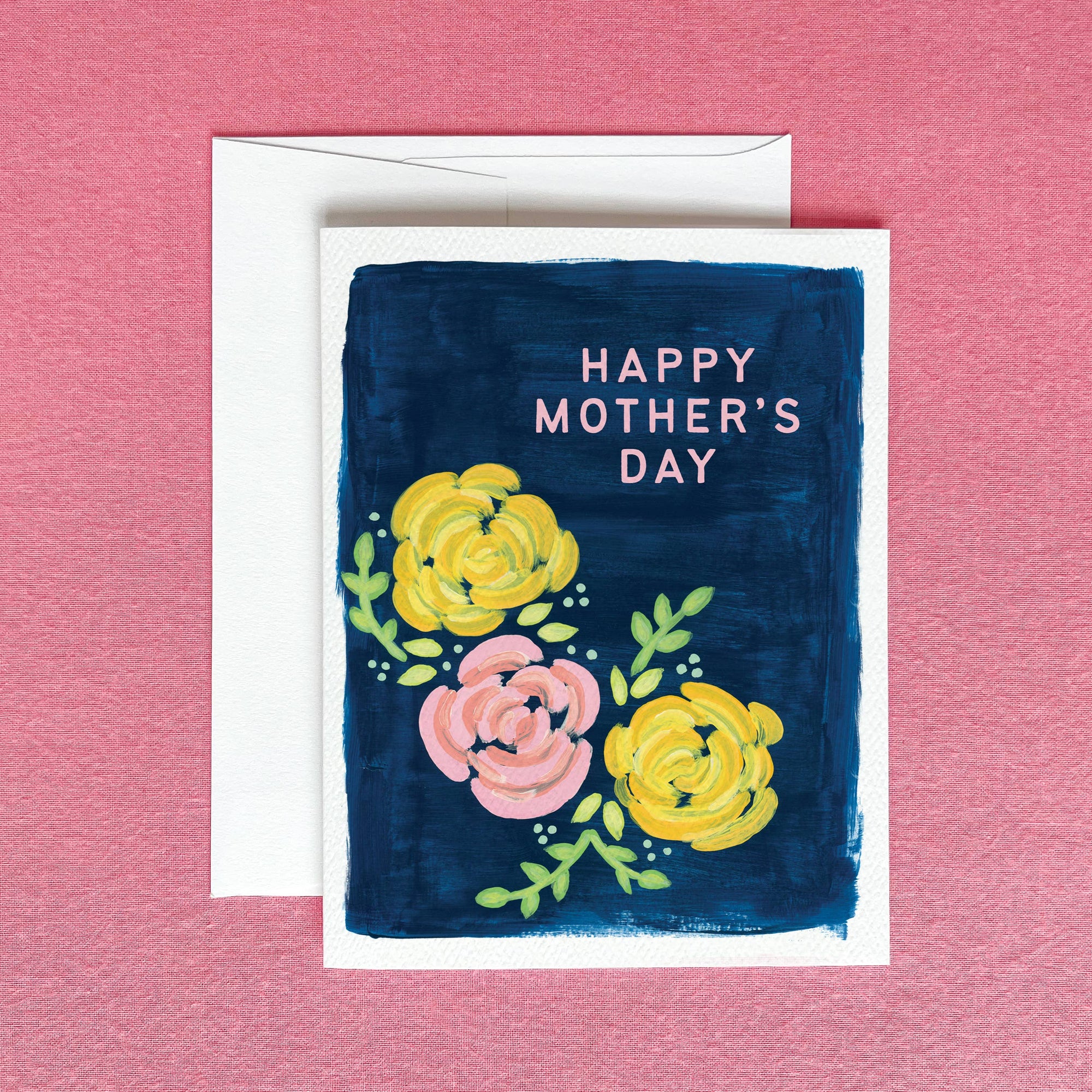 Happy Mother's Day Navy Floral Greeting Card | Bold Floral