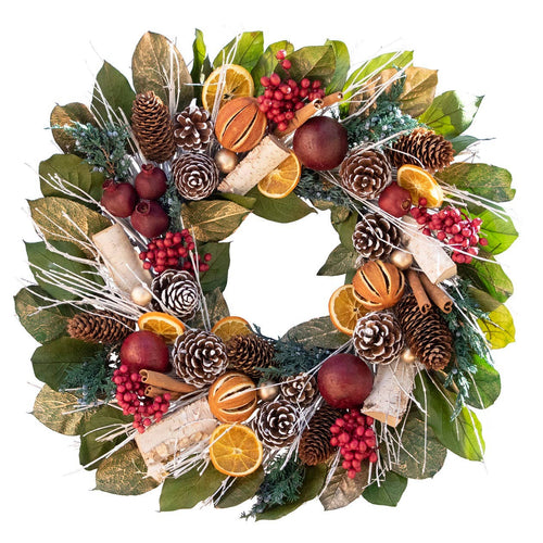 Pomegranate Citrus Dried Wreath