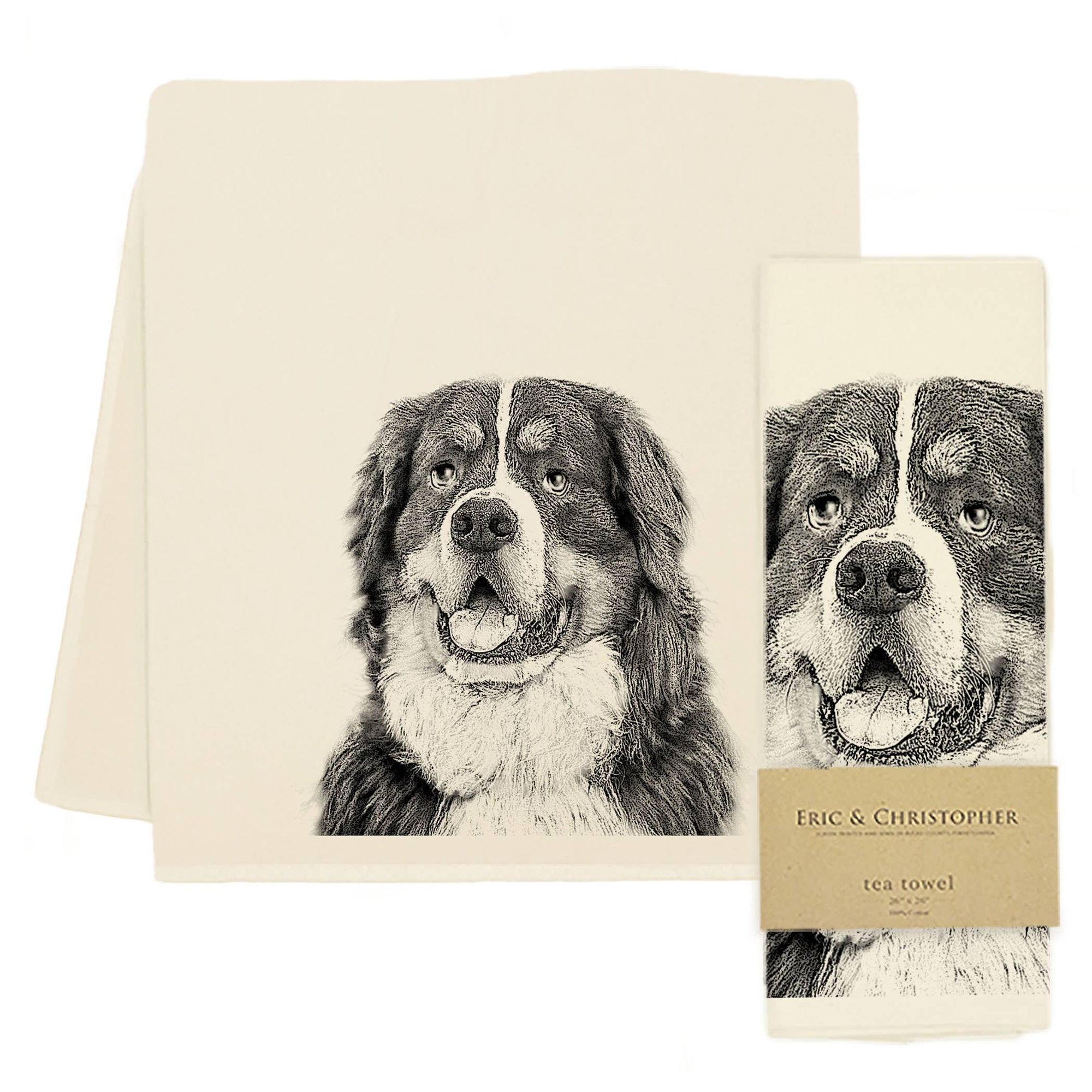 Bernese Mountain Dog Tea Towel