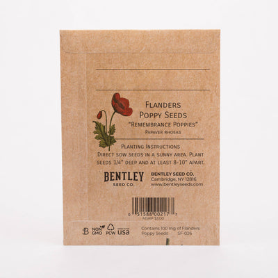 In Our Hearts Remembrance Memorial - Flanders Poppy Seeds