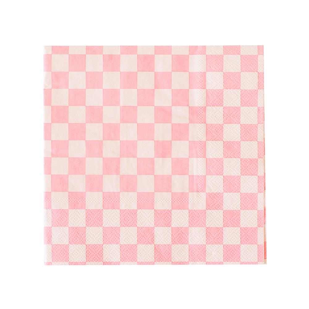 Check It! Cocktail Napkins: Tickle Me Pink