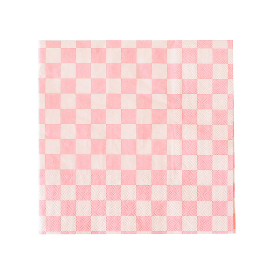Check It! Cocktail Napkins: Tickle Me Pink