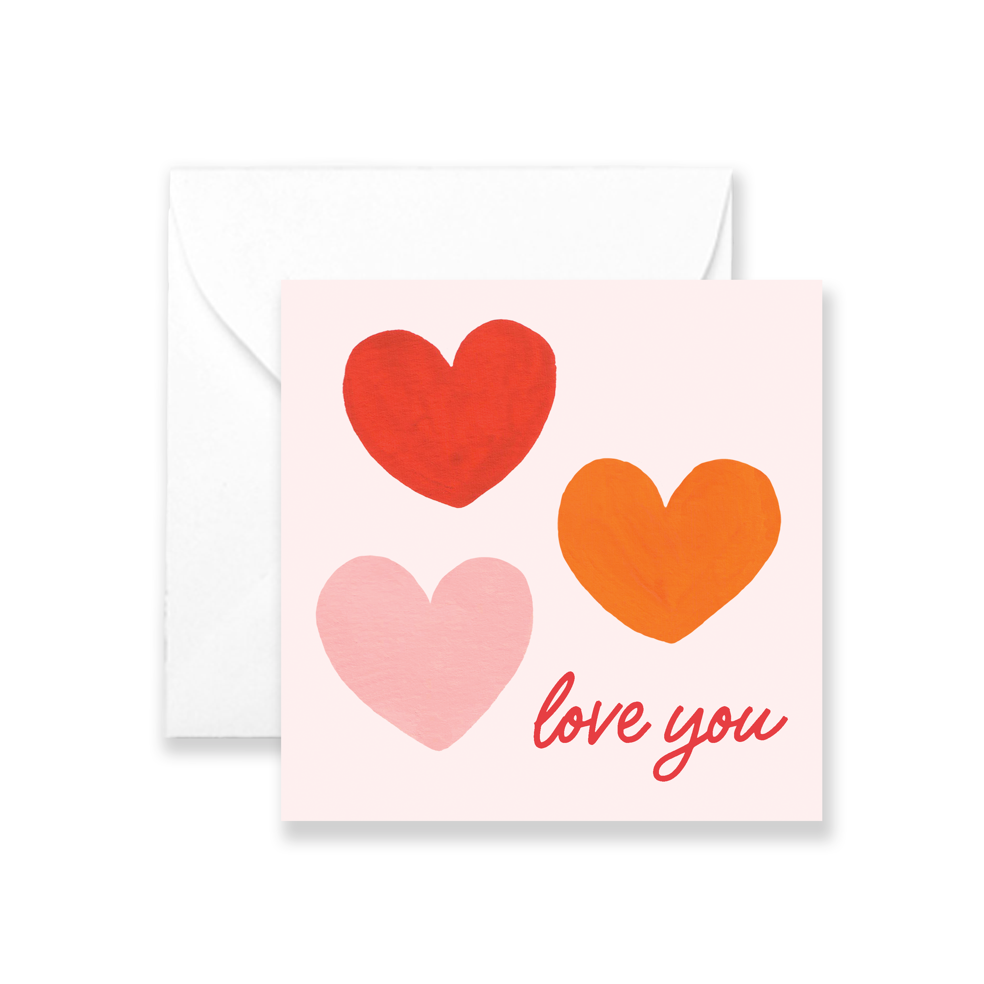 Love you hearts -  Mini Card