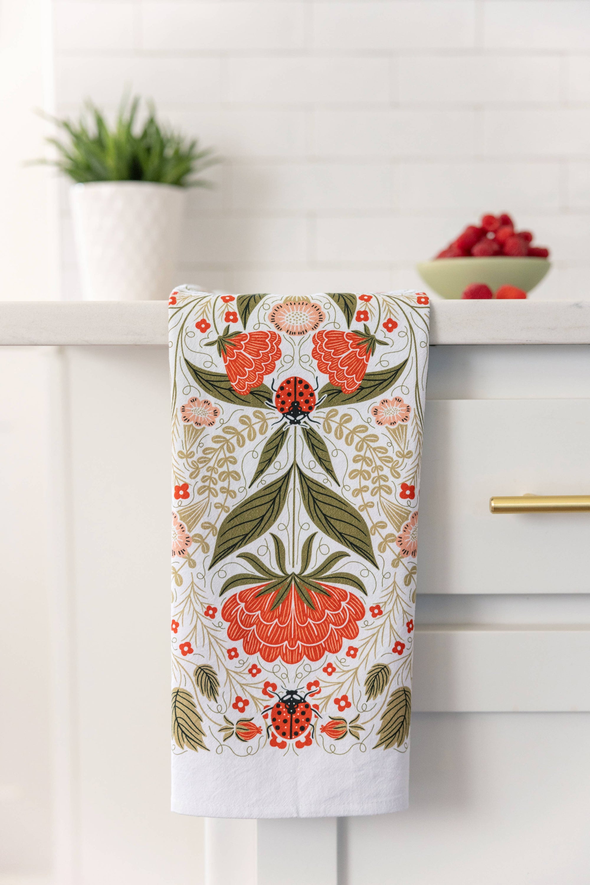 Ladybug Tea Towel – Garden Charm
