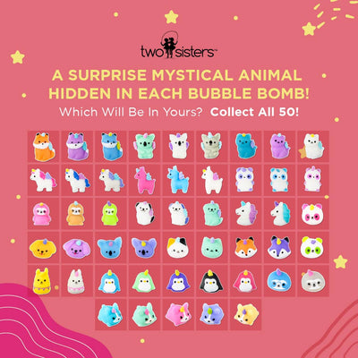 Animal Bath Bomb for Kids with Toy Surprises-Mystical or Zoo