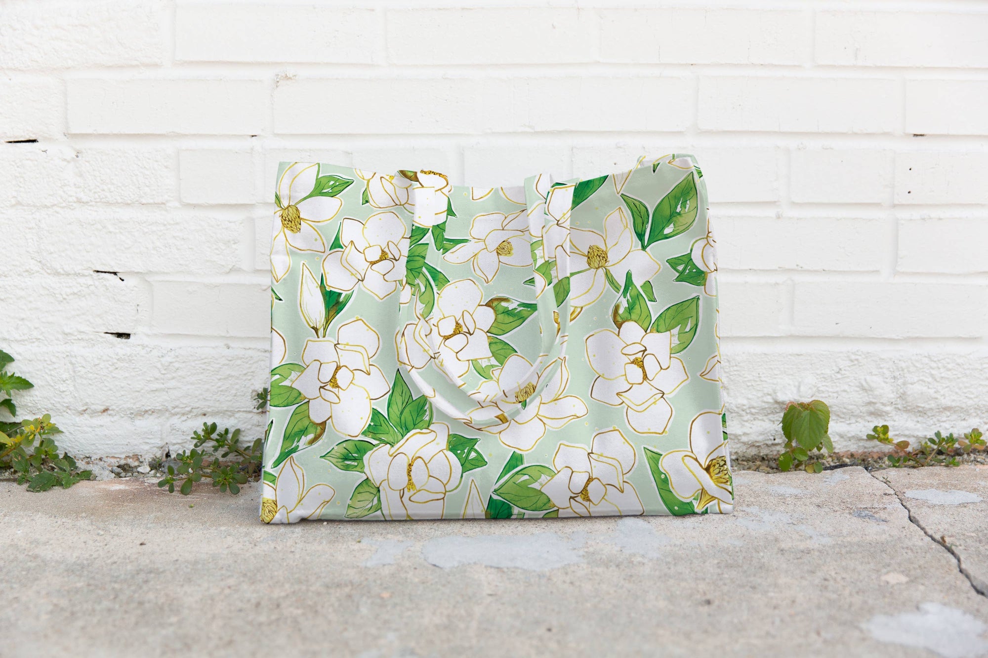 Magnolia Canvas Tote Bag