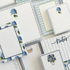 Hydrangeas Stripe Notepad 5"x7"