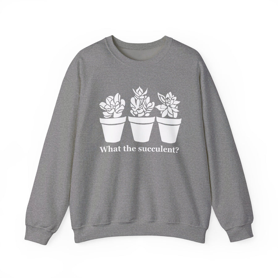 Unisex Heavy Blend™ Crewneck Sweatshirt - What The Succulent