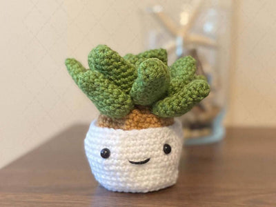Crochet Succulent Plant, Amigurumi -  Snake Plant