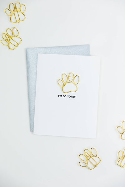 I Am So Sorry - Sympathy Letterpress Card