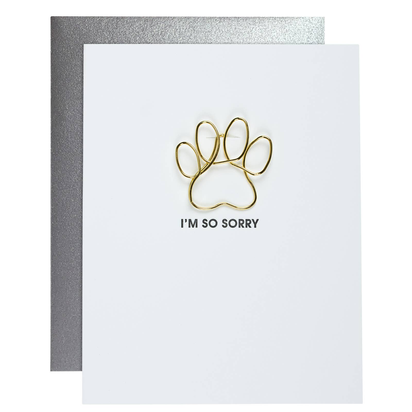 I Am So Sorry - Sympathy Letterpress Card