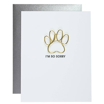 I Am So Sorry - Sympathy Letterpress Card