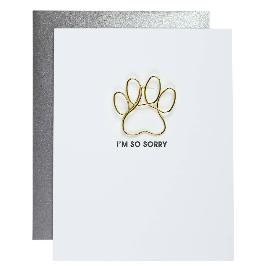 I Am So Sorry - Sympathy Letterpress Card