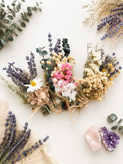 White Sage, Lavender, Flowers & Eucalyptus Smudge Incense