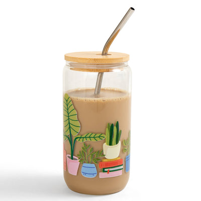 Potted Plants Glass Can