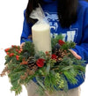 December 16 - Woodland Evergreen Candle Centerpiece