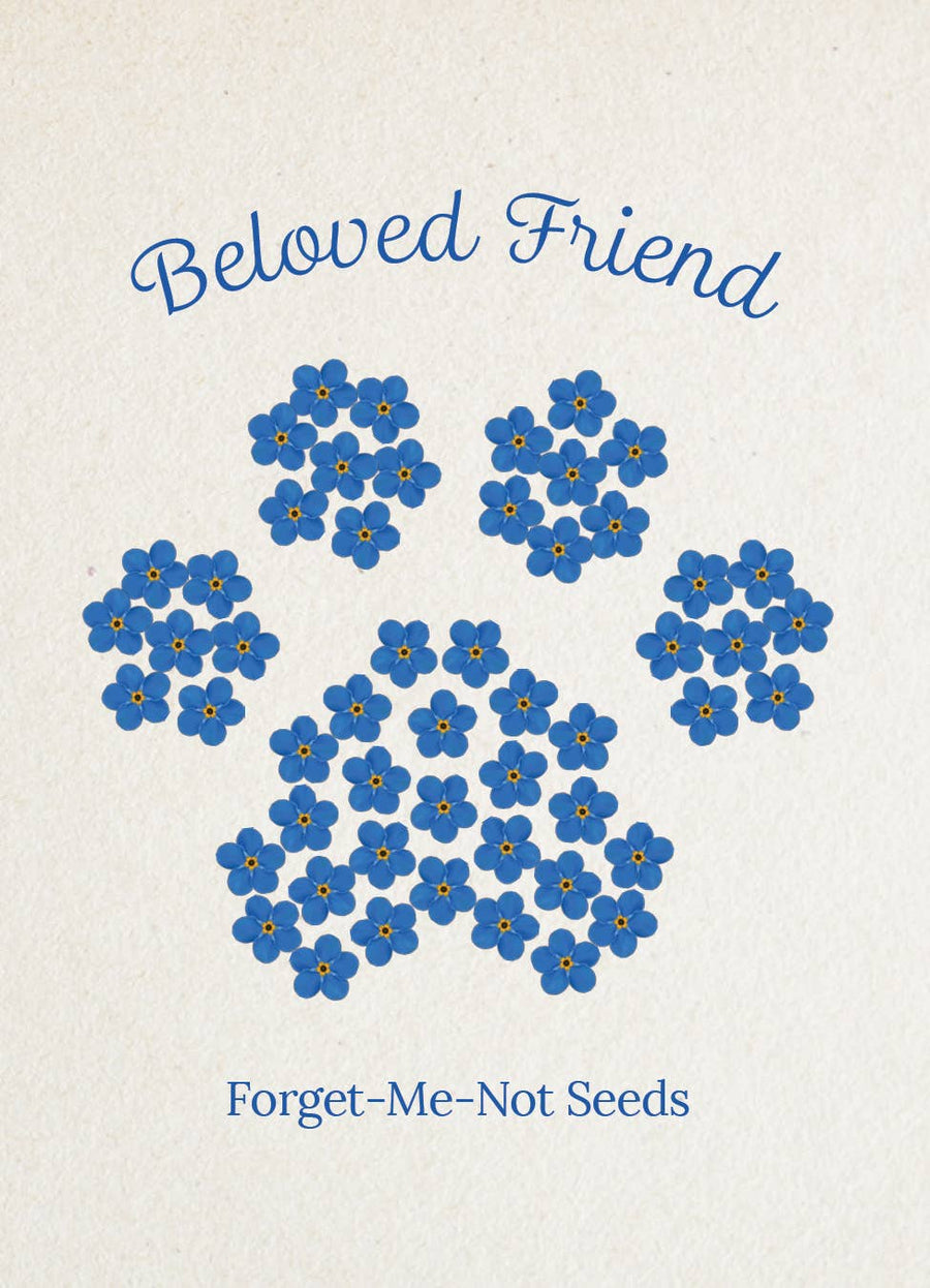A Beloved Friend - Forget Me Not Seed Packets