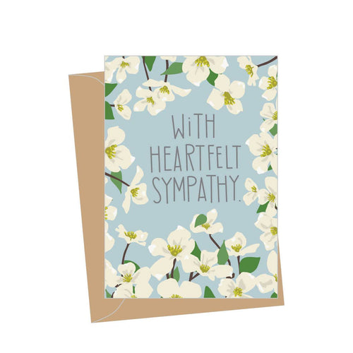 Mini Dogwood Sympathy Enclosure Card