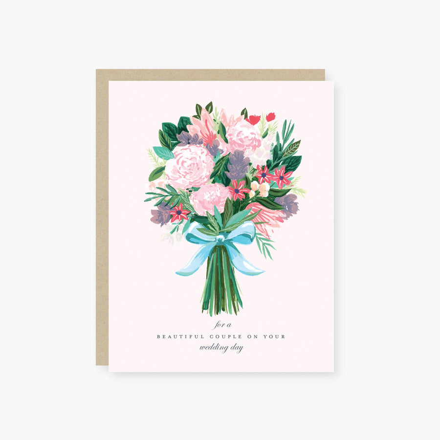 Beautiful Wedding Bouquet Greeting Card