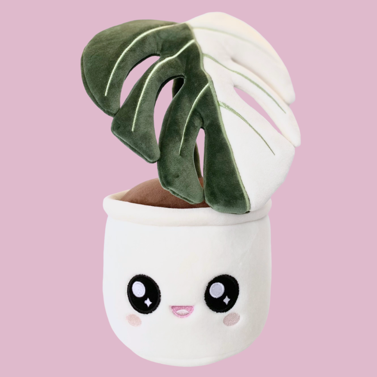 monstera pink variegata Monstera Deliciosa Albo Variegata Plushie