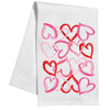 Pink & Red Hearts Kitchen Tea Towel