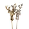 Reindeer Head Cocktail Pick-Sil-5"L