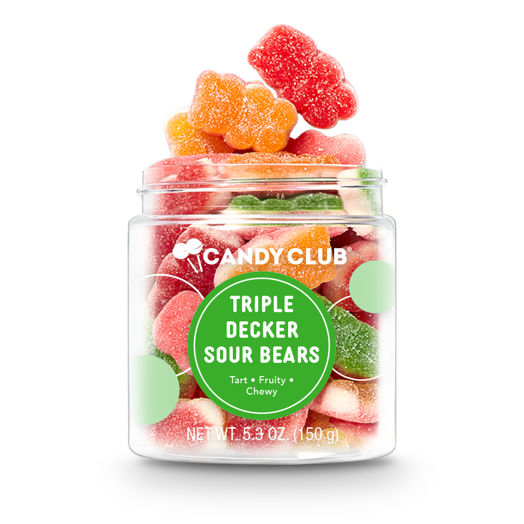 Triple-Decker Candy Sour Gummy Bears