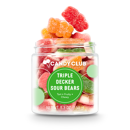 Triple-Decker Candy Sour Gummy Bears