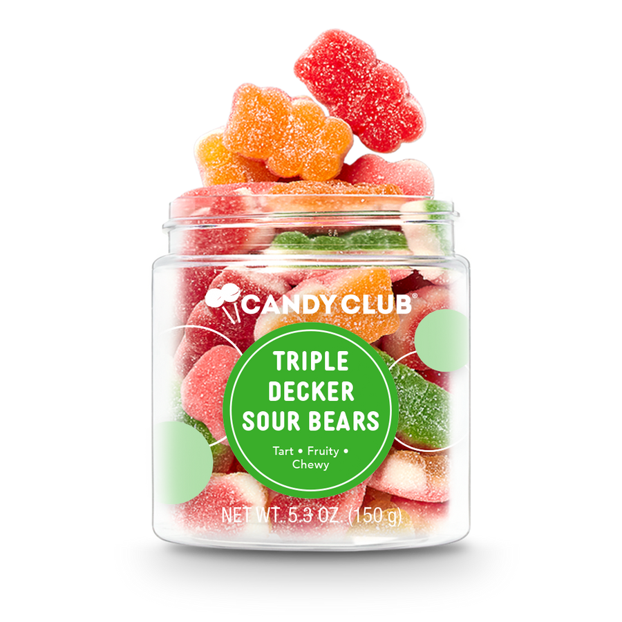 Triple-Decker Candy Sour Gummy Bears