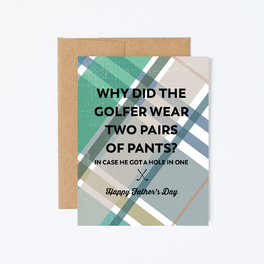 Golfer Dad Joke Father's Day Greeting Card