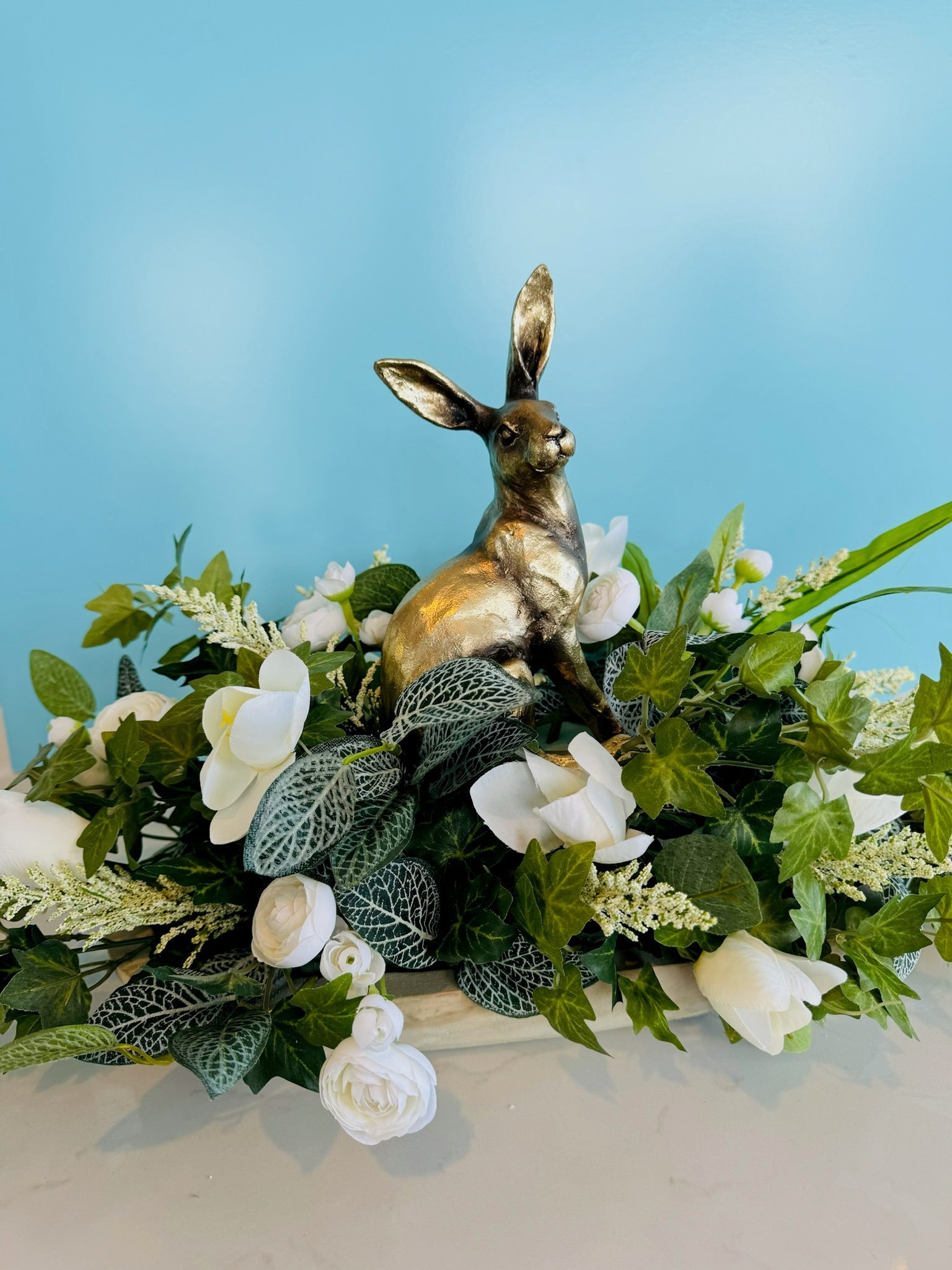 Forever Blooming Spring Garden FAUX Centerpiece