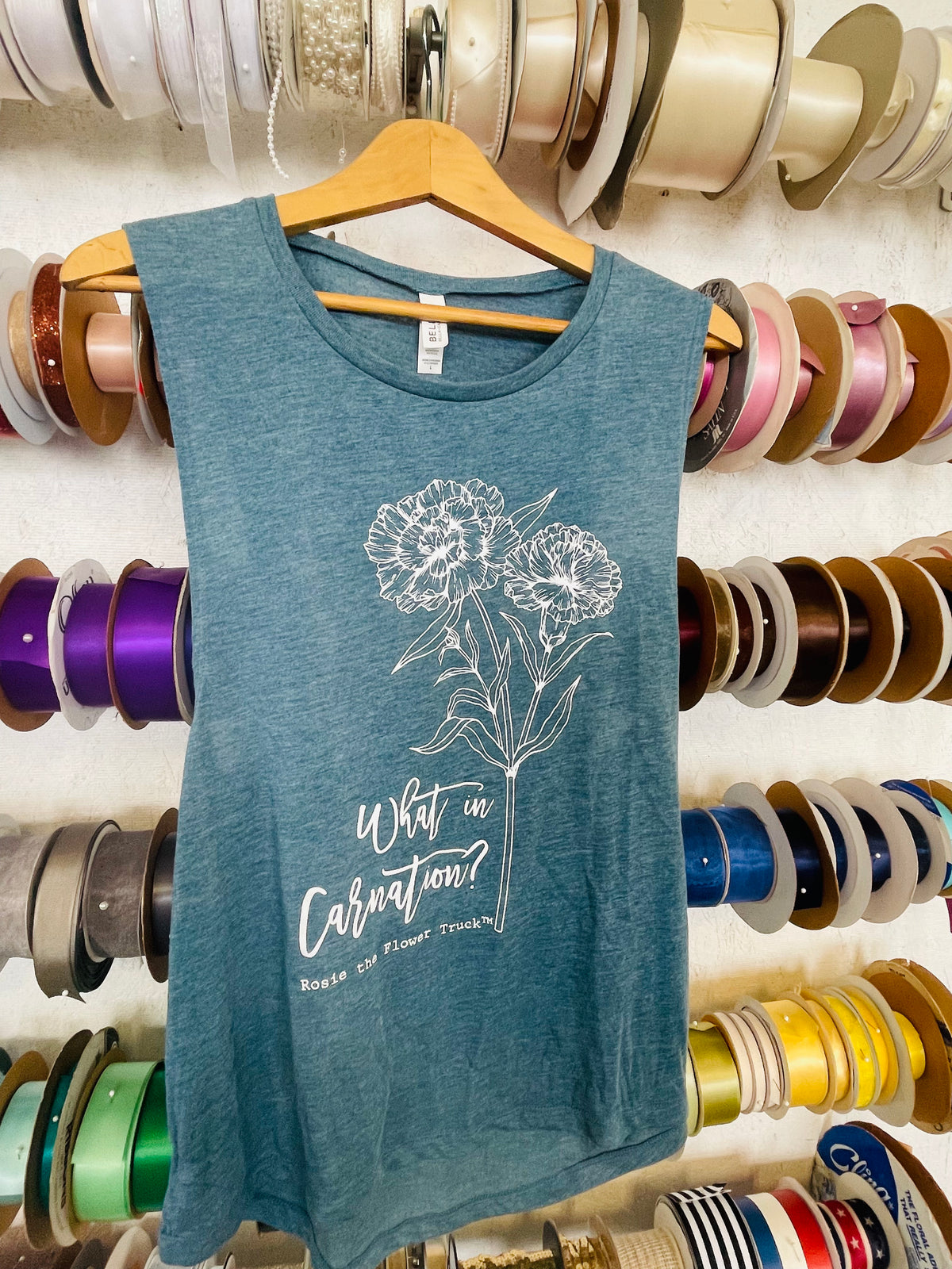 What In Carnation? Rosie The Flower Truck Tank Top